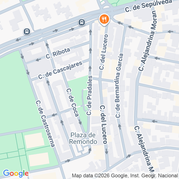 Código postal de Pradales en Madrid