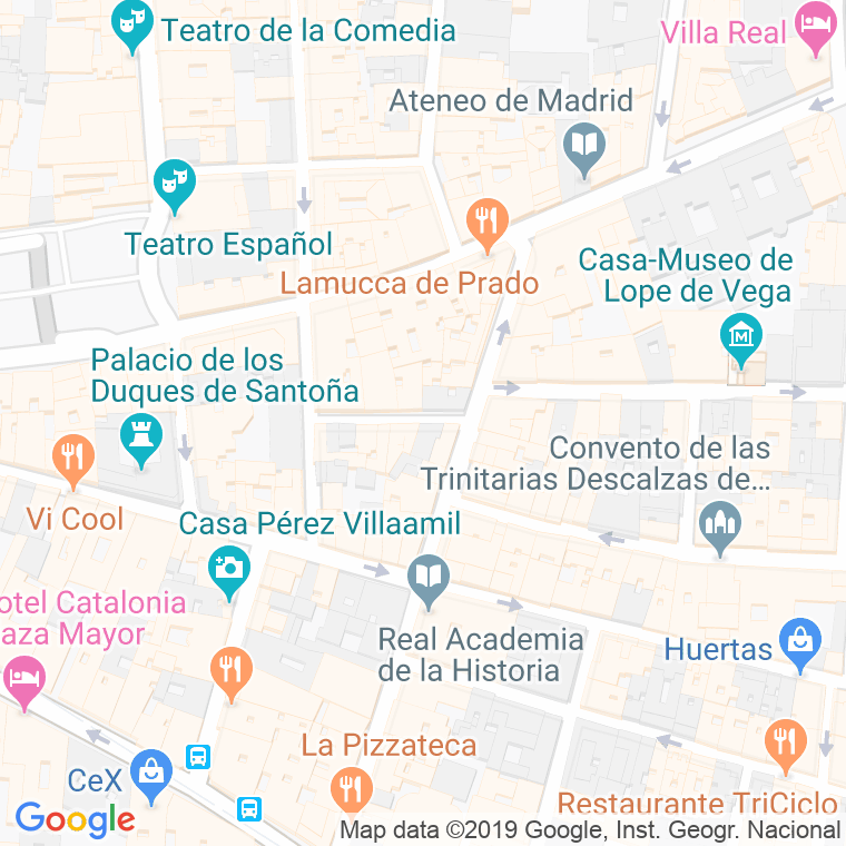 Código Postal calle Infantes, avenida en Madrid