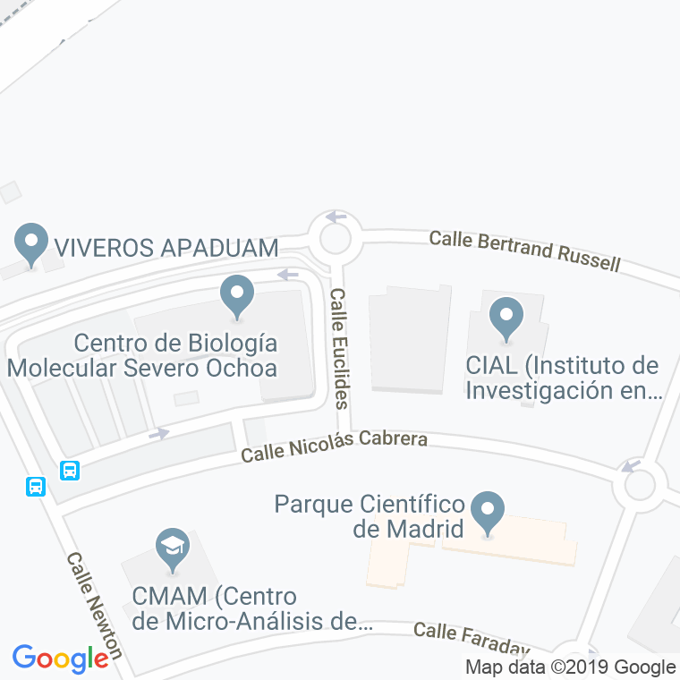 Código Postal calle Euclides en Madrid