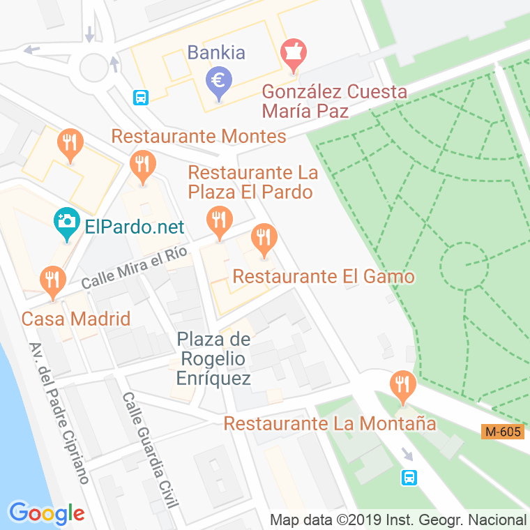 Código Postal calle Gamo en Madrid