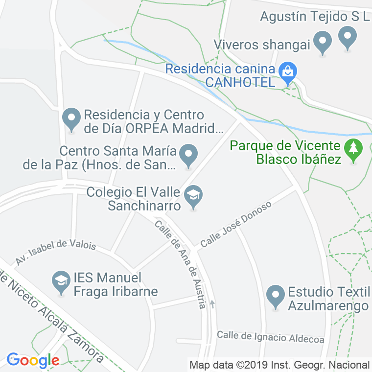 Código Postal calle Enrique Azcoaga en Madrid
