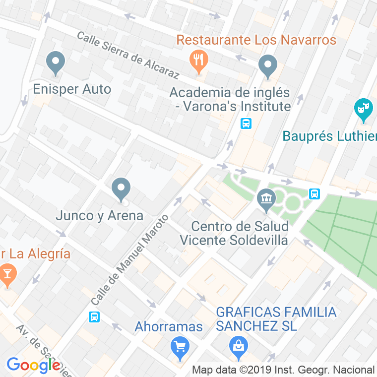 Código Postal calle Blanca Luna en Madrid