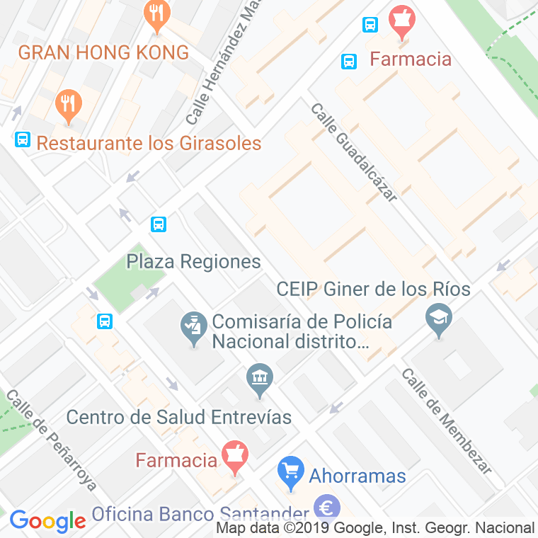 Código Postal calle Cardeña en Madrid