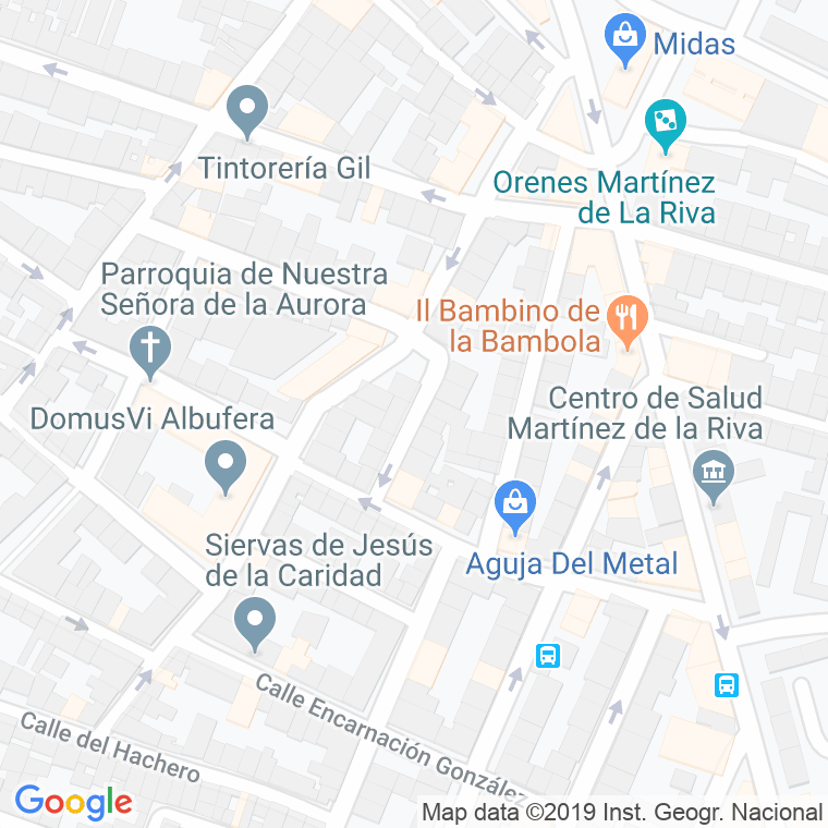 Código Postal calle Collado De Las Vertientes en Madrid