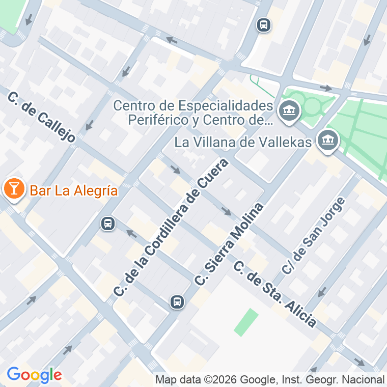 Código postal de Cordillera de Cuera en Madrid