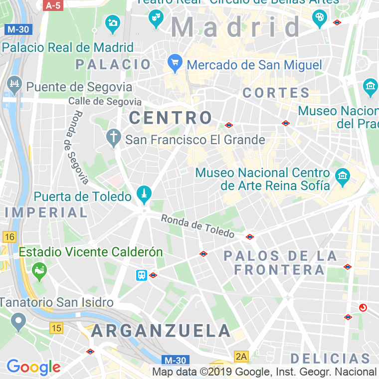 Código Postal calle Embajadores   (Impares Del 227 Al Final)  (Pares Del 314 Al Final) en Madrid