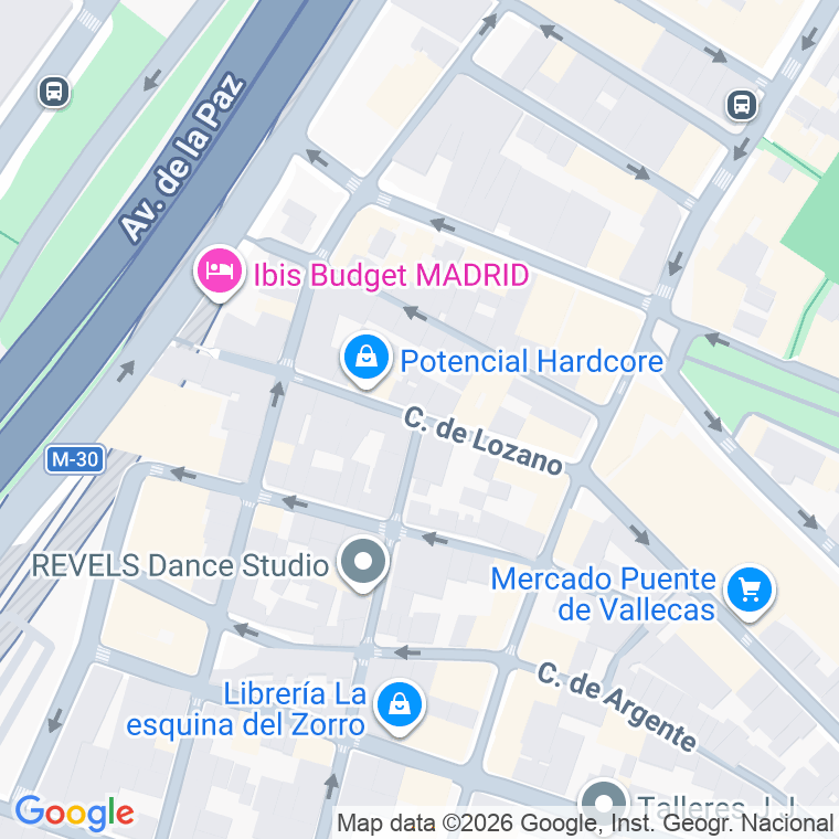 Código postal de Lozano en Madrid