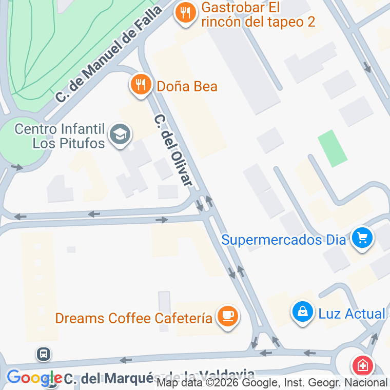 Código postal de Calle Olivar (del) en Alcobendas