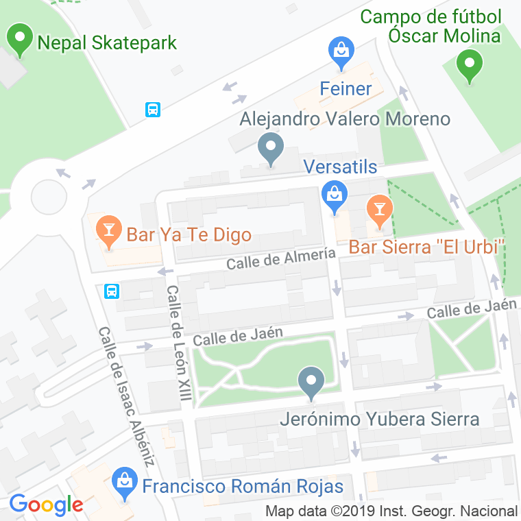 Código Postal calle Almeria en Alcobendas y La Moraleja