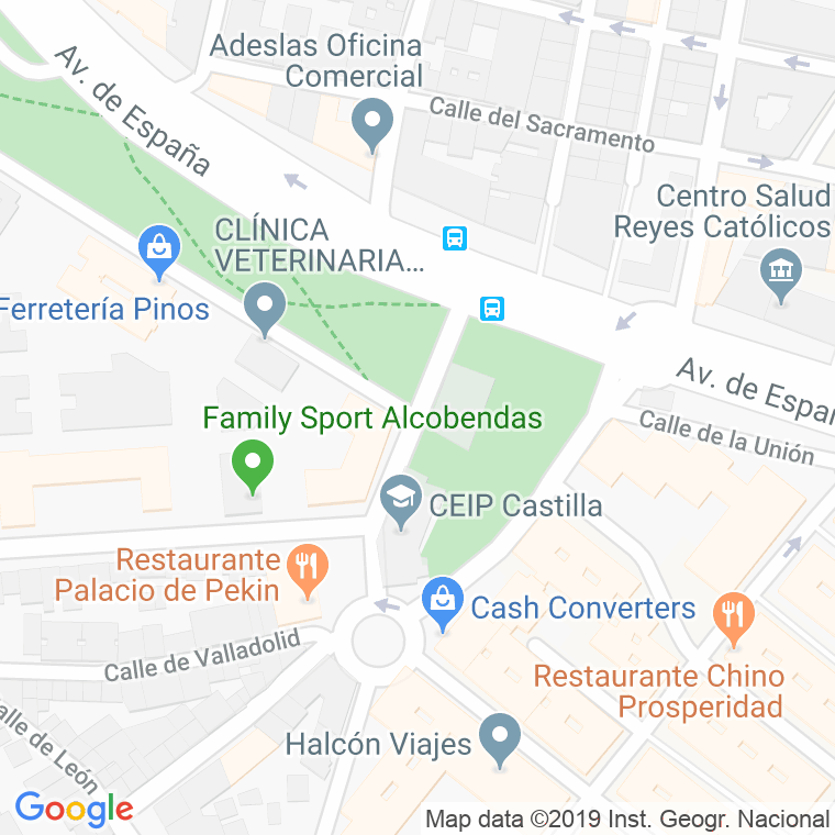 Código Postal calle Avila en Alcobendas y La Moraleja