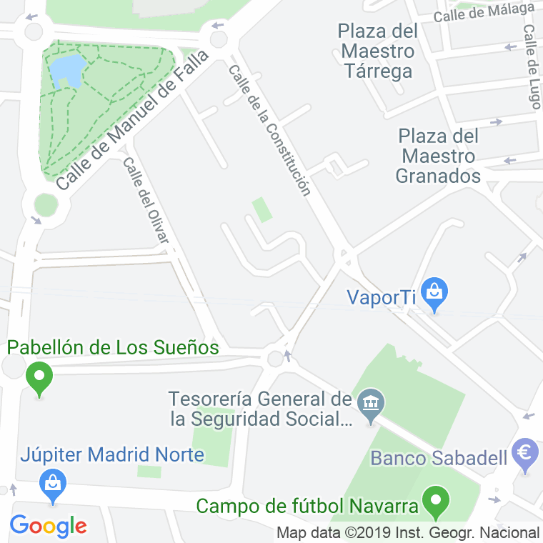 Código Postal calle Conjunto Avenida, urbanizacion en Alcobendas y La Moraleja