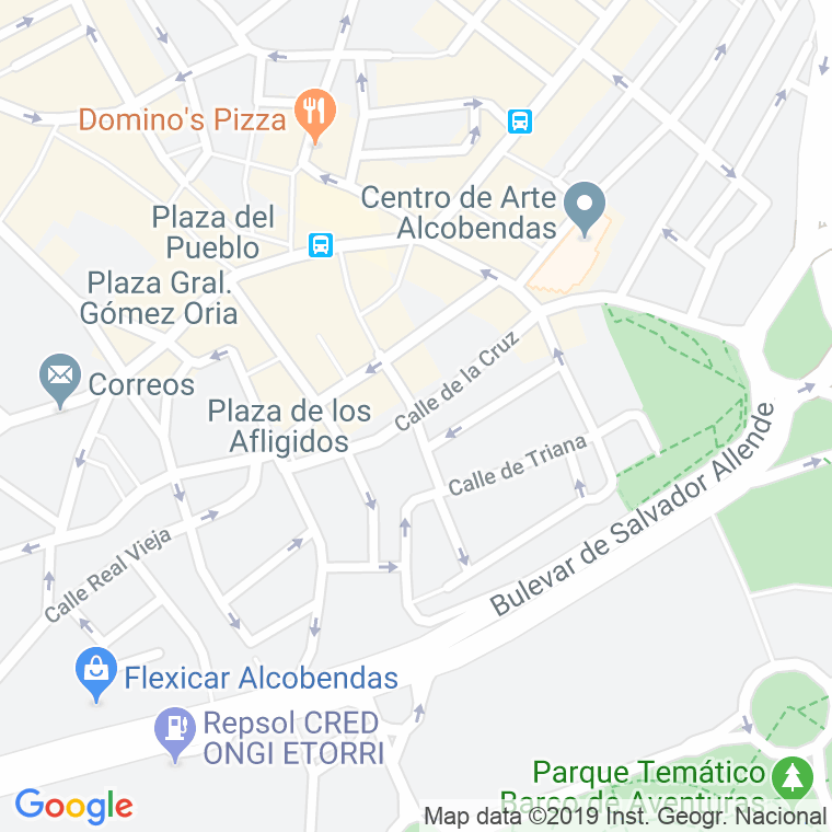 Código Postal calle Cruz en Alcobendas y La Moraleja