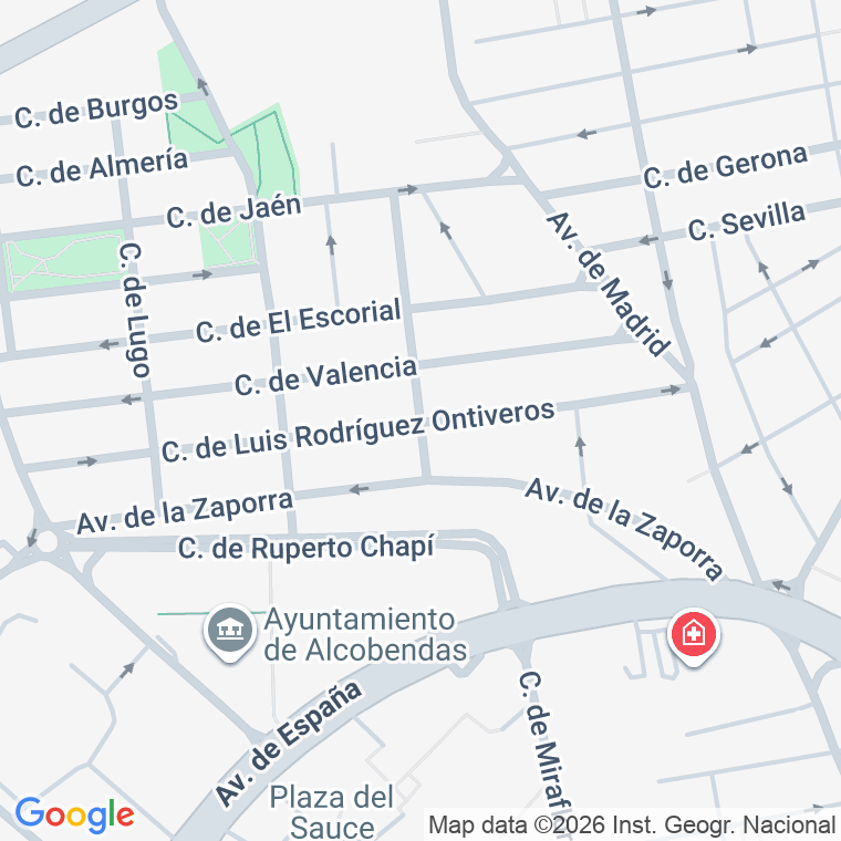 Código postal de Luis Rodriguez Ontiveros en Alcobendas y la Moraleja