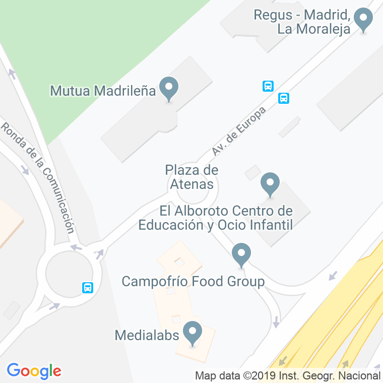 Código Postal calle Atenas, plaza en Alcobendas y La Moraleja