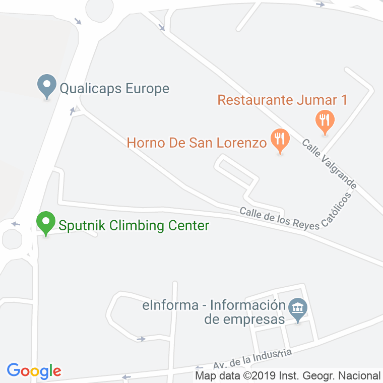 Código Postal calle Reyes Catolicos en Alcobendas y La Moraleja