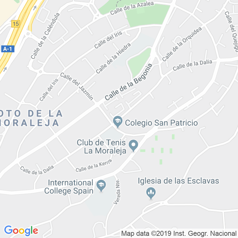 Código Postal calle Dalia en Alcobendas y La Moraleja