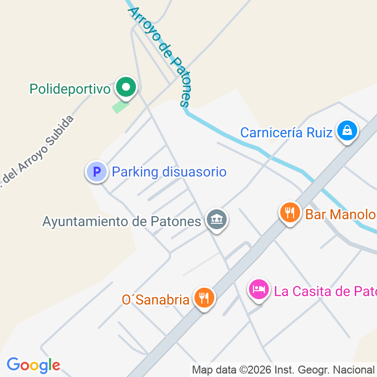 Código postal de Avda Juan Prieto (de) en Patones de Abajo