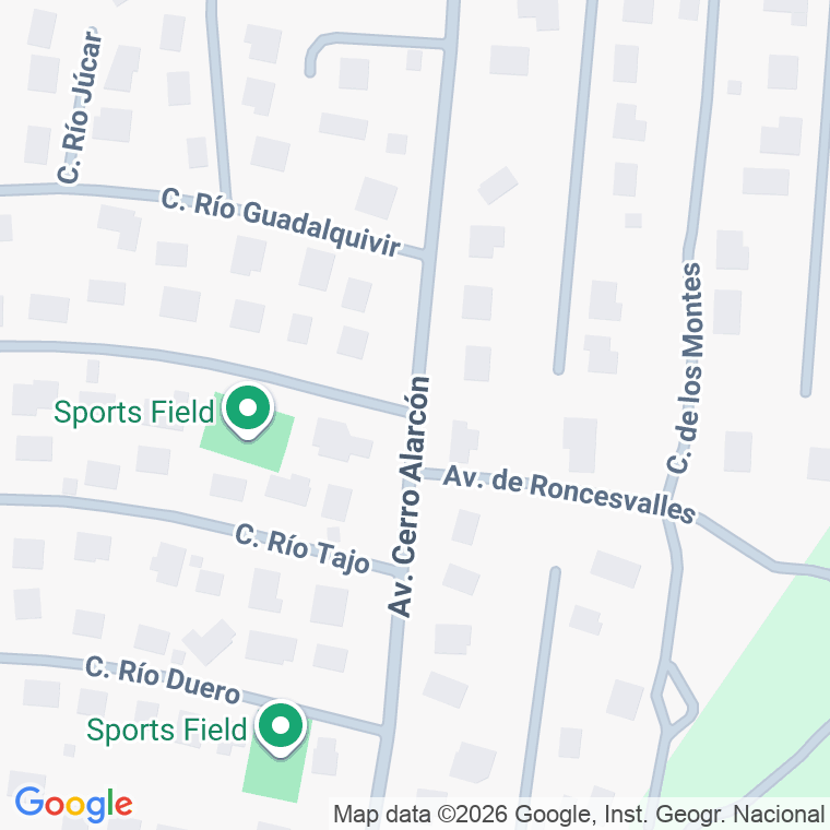 Código postal de Calle Rio Guadiana en Cerro Alarcon