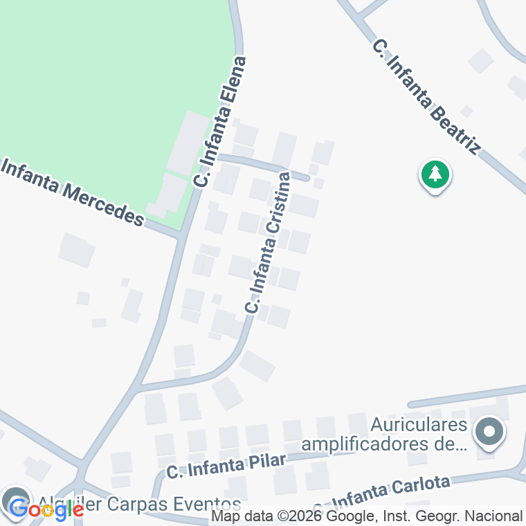 Código postal de Calle Infanta Cristina en Dehesa