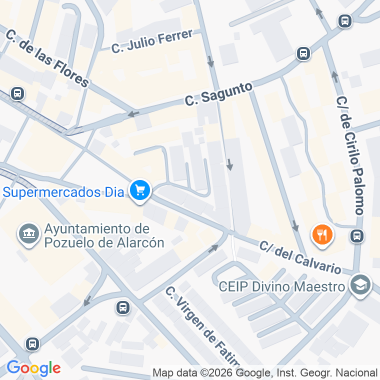 Código postal de Calle Fuego (del) en Pozuelo de Alarcon