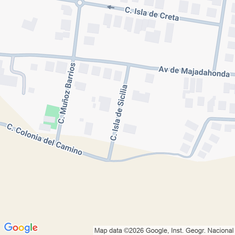 Código postal de Calle Isla de Sicilia en Pozuelo de Alarcon