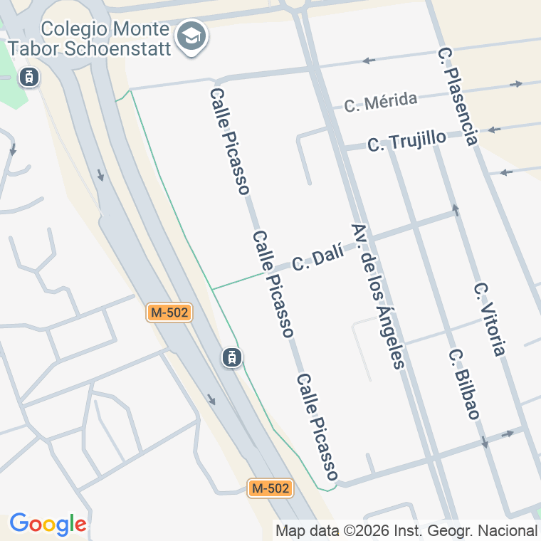 Código postal de Picasso, Calle en Pozuelo de Alarcón
