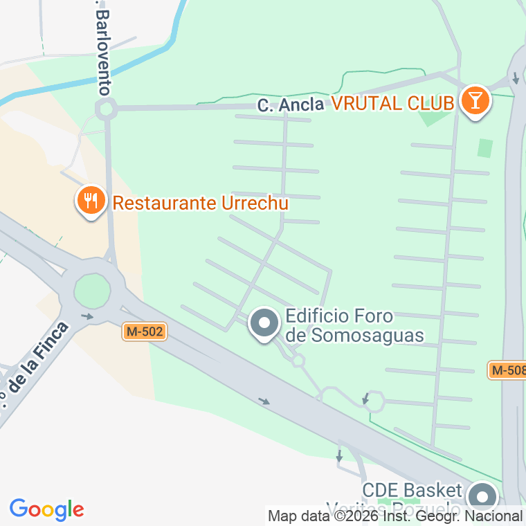 Código postal de Pinar de Somosaguas, Urbanizacion en Pozuelo de Alarcón
