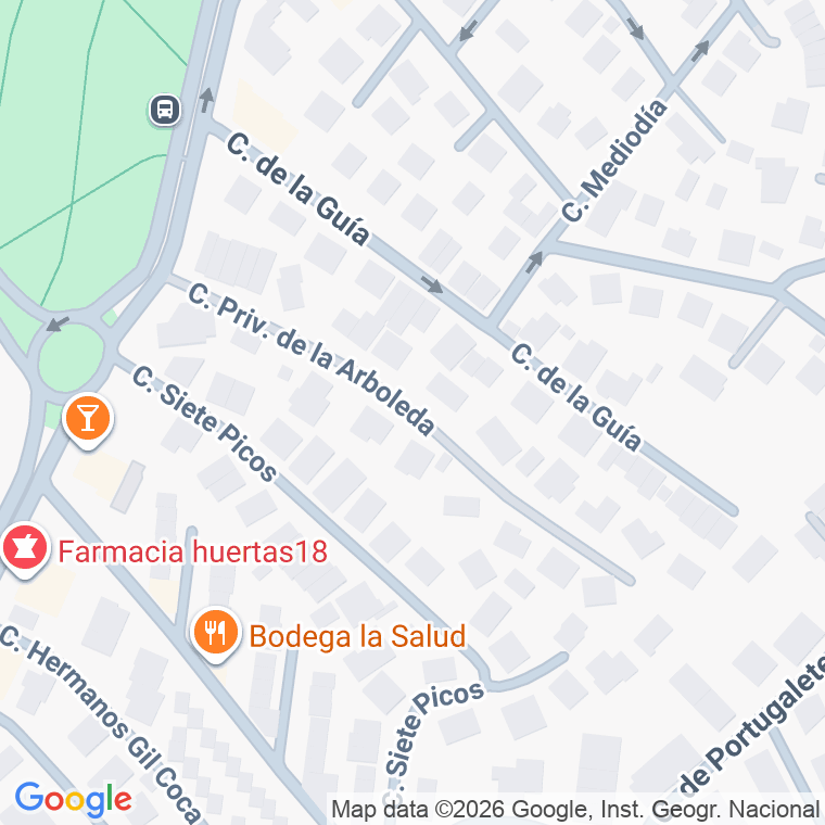 Código postal de Privada de la Arboleda en Pozuelo de Alarcón