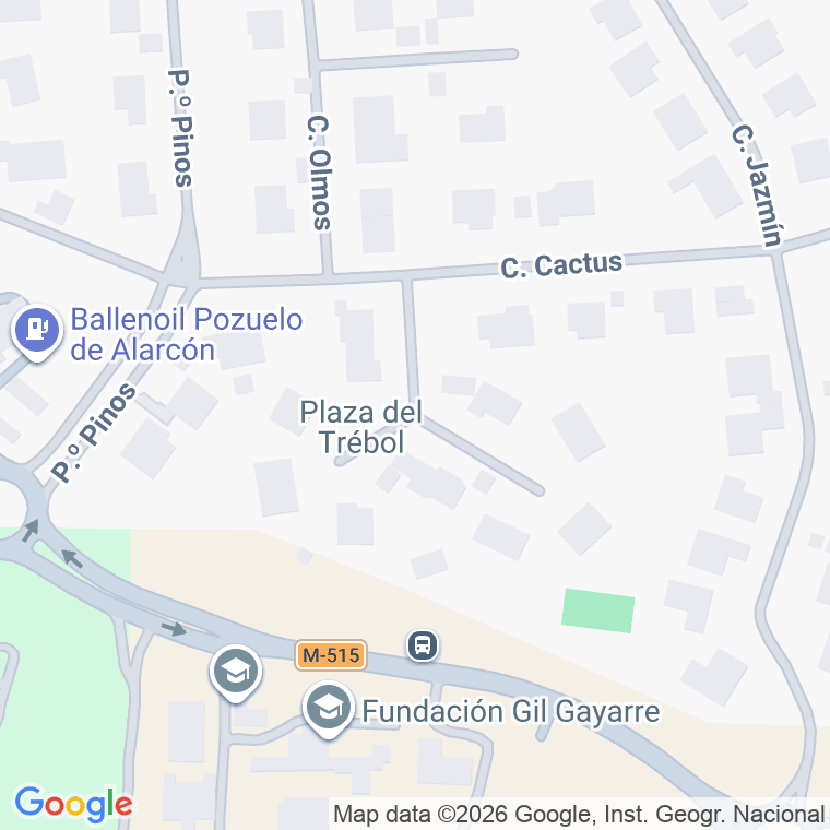 Código postal de Trebol en Pozuelo de Alarcón