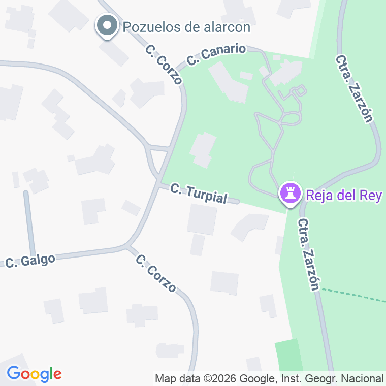 Código postal de Turpial en Pozuelo de Alarcón