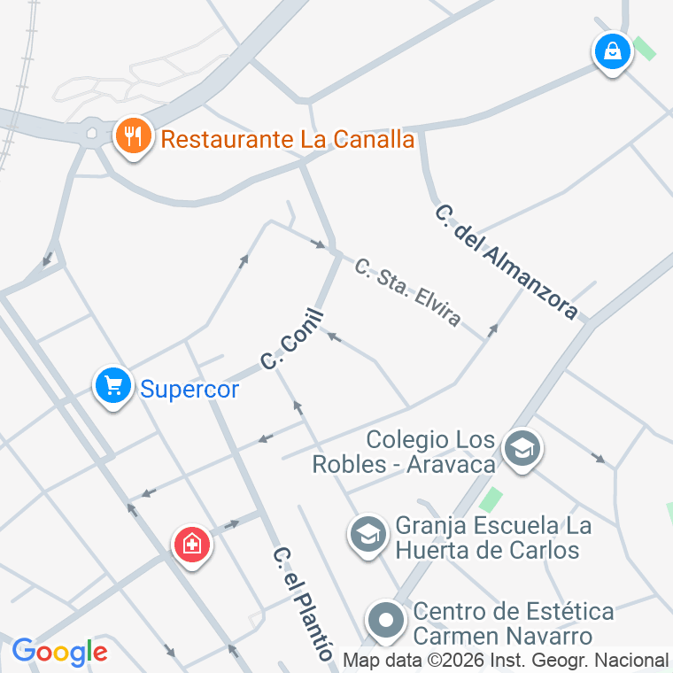 Código postal de Calle Aulencia en Pozuelo de Alarcon
