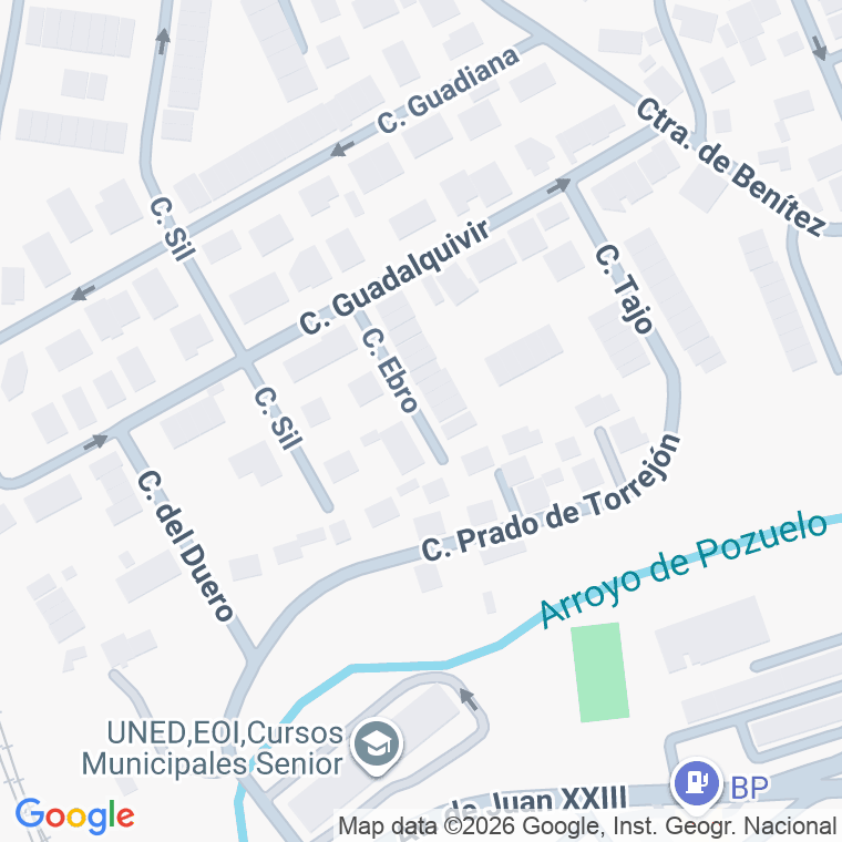Código postal de Calle Ebro en Pozuelo de Alarcon