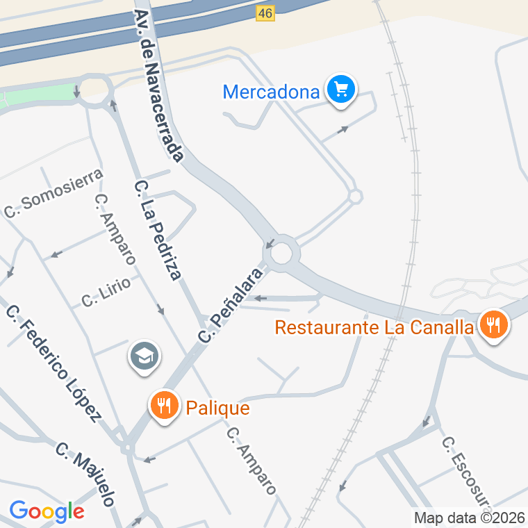 Código postal de Calle Peñalara (de) en Pozuelo de Alarcon