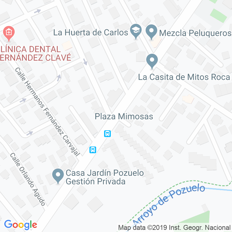 Código Postal calle Castillo en Pozuelo de Alarcón