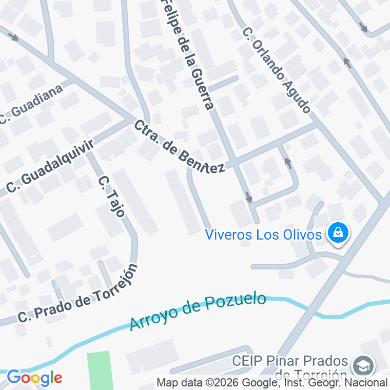 Código postal de Rio Nervion en Pozuelo de Alarcón