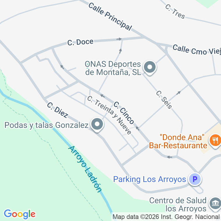 Código postal de Calle Treinta y Nueve en Navalquejigo