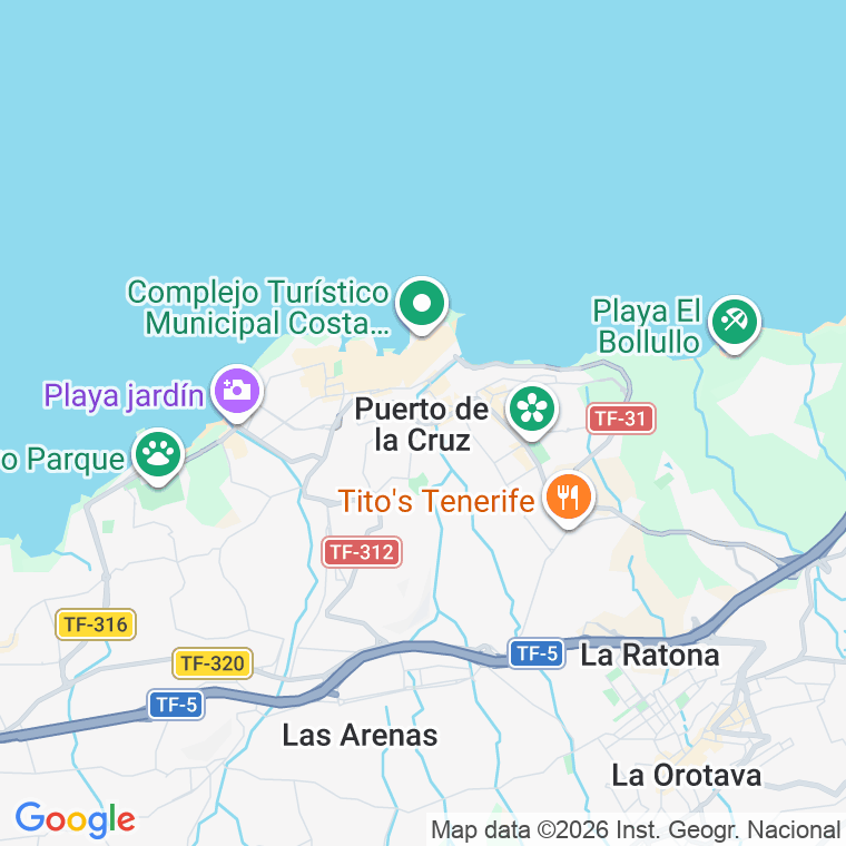 Código postal de Ctra M-535 (puerto de la Cruz en *diseminado*