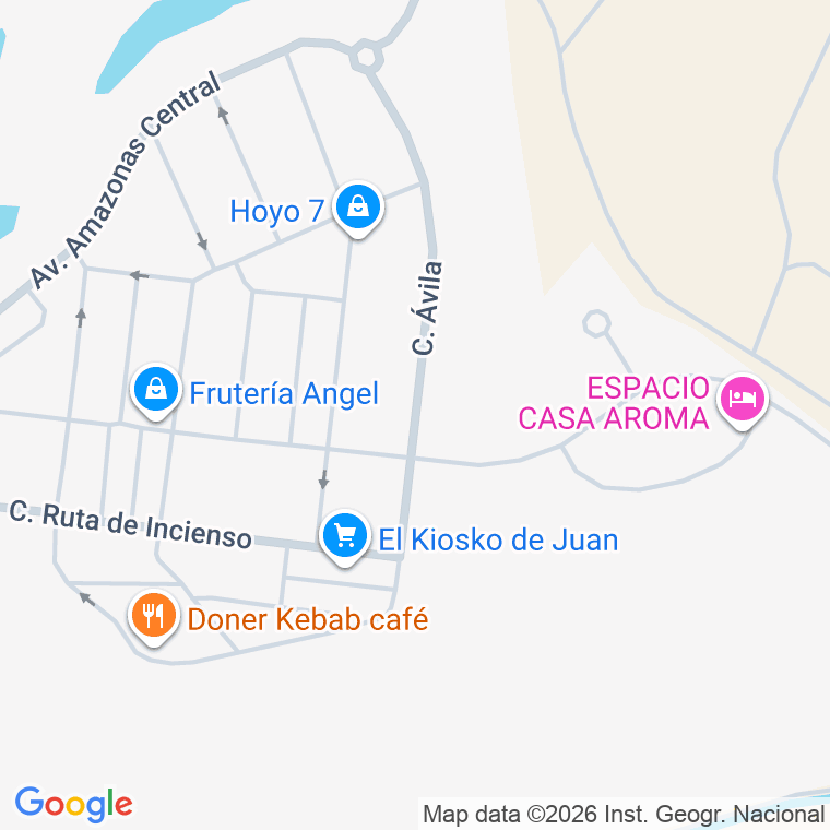 Código postal de Calle Avila en Montaña (la)