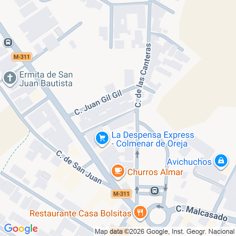 Código postal de Calle Don Jose Maria Moralejo en Colmenar de Oreja