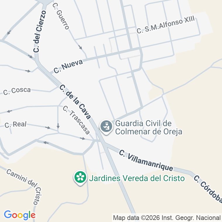 Código postal de Calle Travesia de la Roza en Colmenar de Oreja
