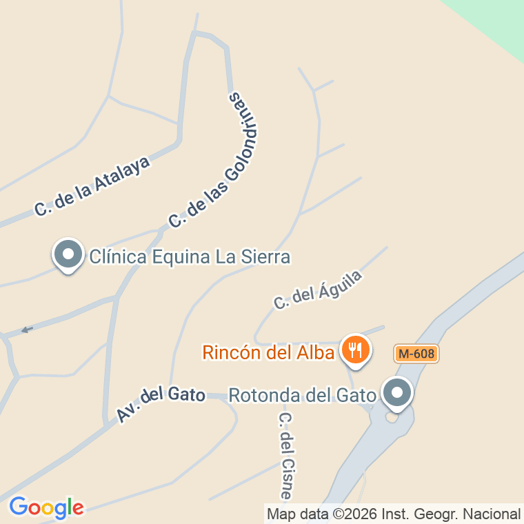 Código postal de Calle Cigueña (de La) en Manzanares el Real