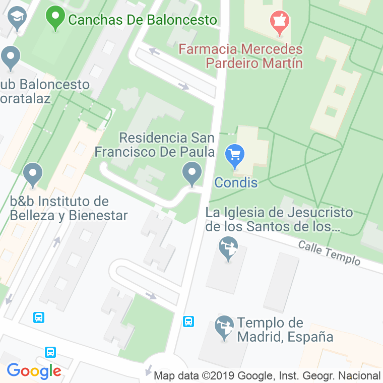Código Postal de Residencia San Francisco en Madrid