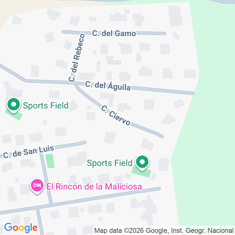 Código postal de Calle Ciervo (del) en Mataelpino