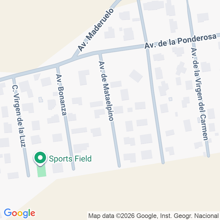 Código postal de Avda Mataelpino (de) en Ponderosa de la Sierra (l