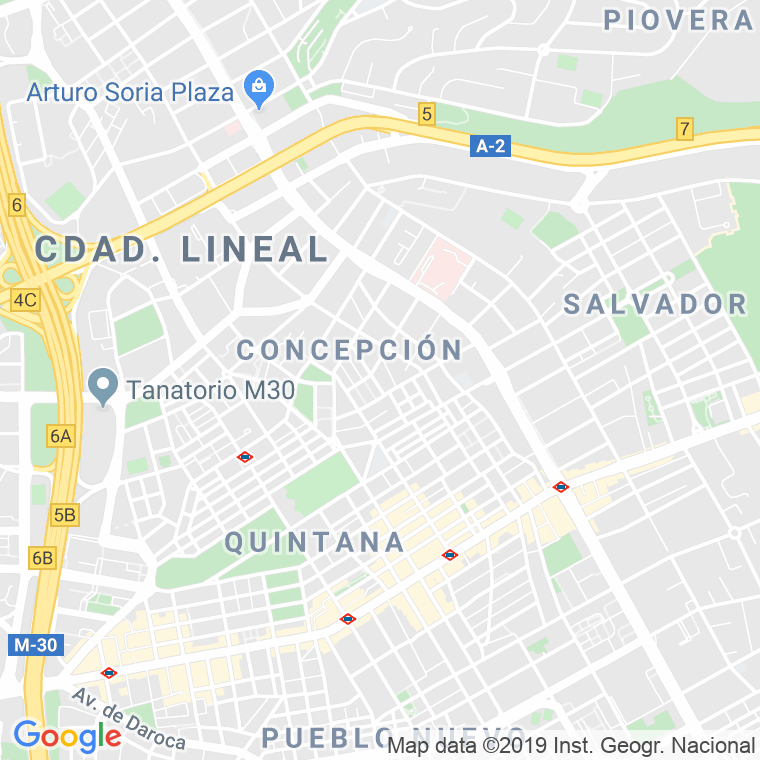 Código Postal de Colonia La Concepcion en Madrid
