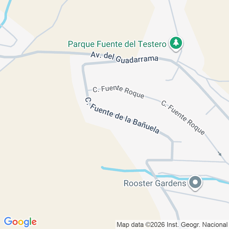 Código postal de Calle Fuente de la Bañuela en Manantiales I (los)