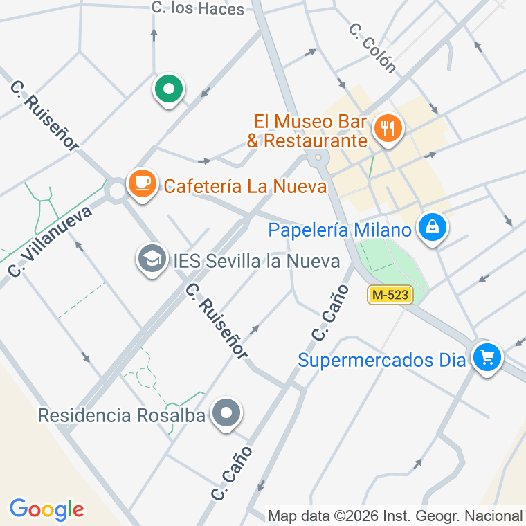 Código postal de Calle Cigueña (de La) en Sevilla la Nueva