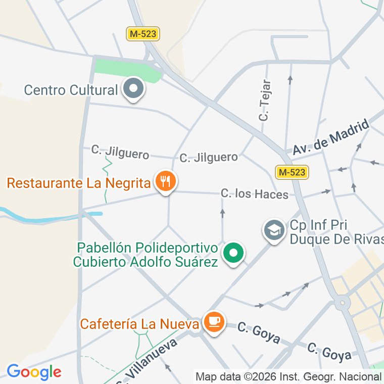 Código postal de Calle Haces (los) en Sevilla la Nueva