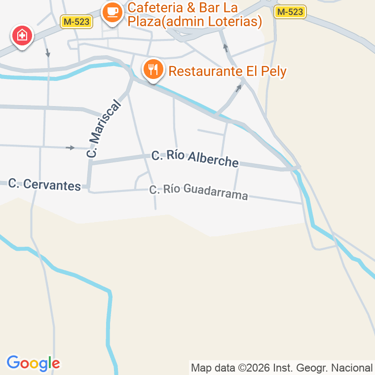 Código postal de Calle Rio Guadarrama en Villanueva de Perales