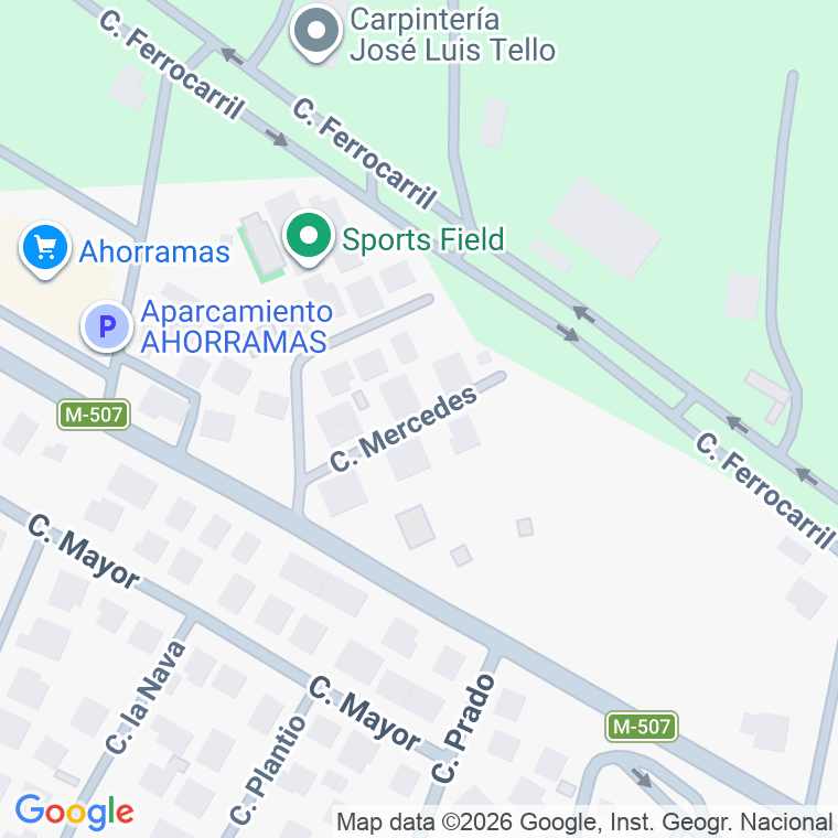 Código postal de Calle Mercedes en Aldea del Fresno